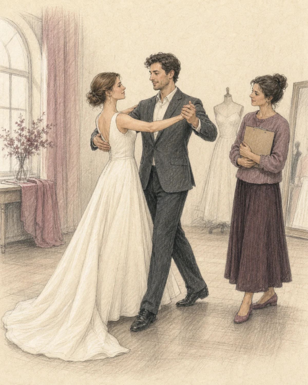 Come ballare con abito da sposa, strascico, velo e giacca — New Art&Motion Academy