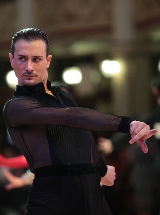 Kevin Baccanale durante una competizione